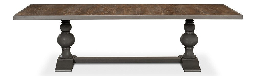 Sarreid Ltd - Rectangular Dining Table, As Shown - Grey - U022-AS veiw 2