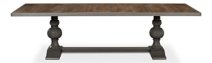 Sarreid Ltd - Rectangular Dining Table, As Shown - Grey - U022-AS veiw 2