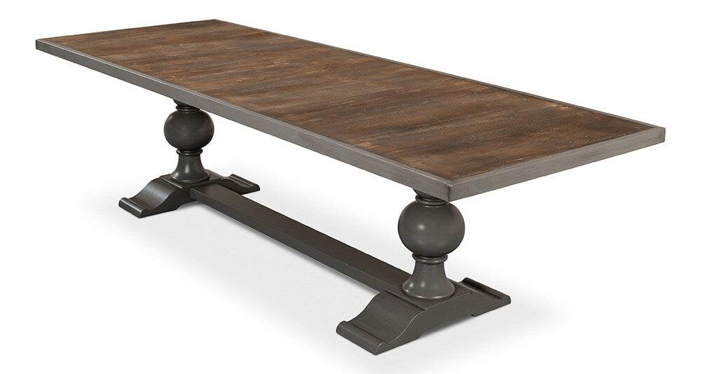 Sarreid Ltd - Rectangular Dining Table, As Shown - Grey - U022-AS veiw 4