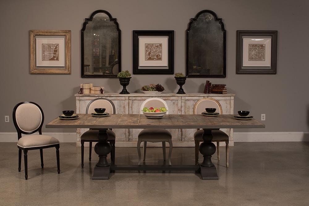 Sarreid Ltd - Rectangular Dining Table, As Shown - Grey - U022-AS veiw 8