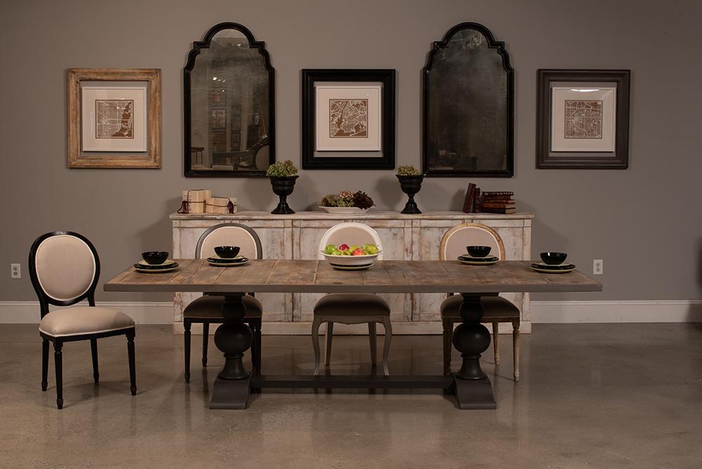 Sarreid Ltd - Rectangular Dining Table, As Shown - Grey - U022-AS veiw 9
