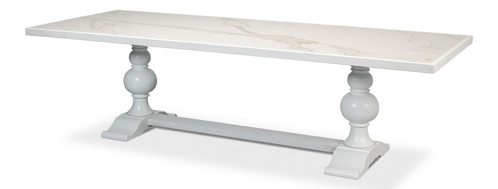 Sarreid Ltd - Rectangular Dining Table,Cortina White - U188-AS08 veiw 1