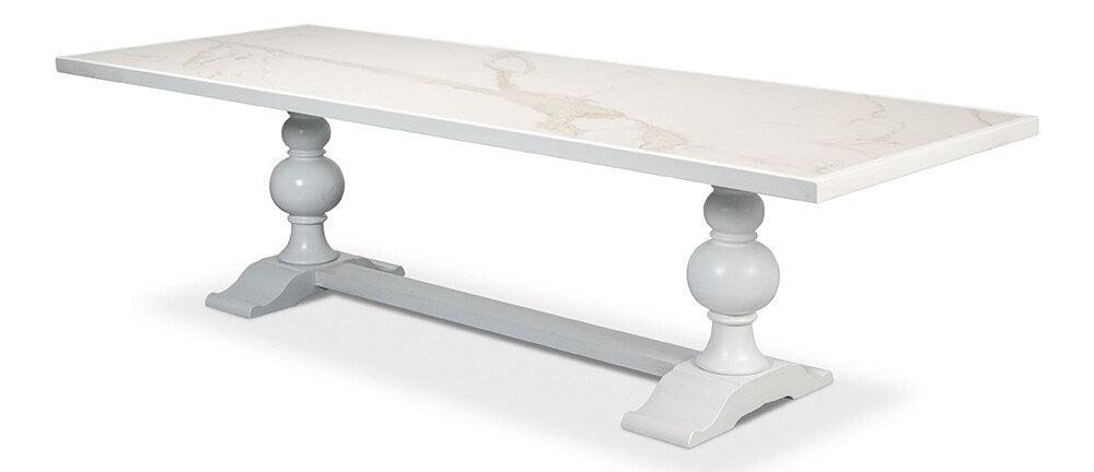 Sarreid Ltd - Rectangular Dining Table,Cortina White - U188-AS08 veiw 3