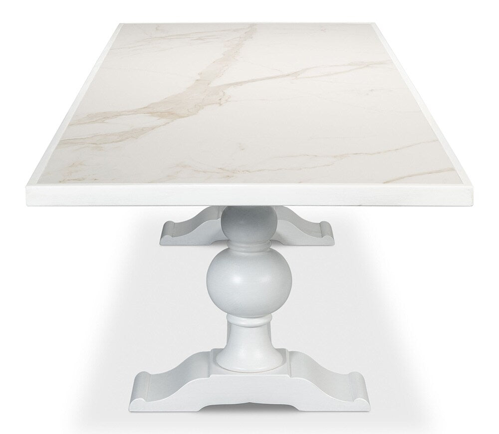 Sarreid Ltd - Rectangular Dining Table,Cortina White - U188-AS08 veiw 7
