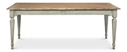 Sarreid Ltd - Elise Dining Table, Sage - 53856 veiw 2