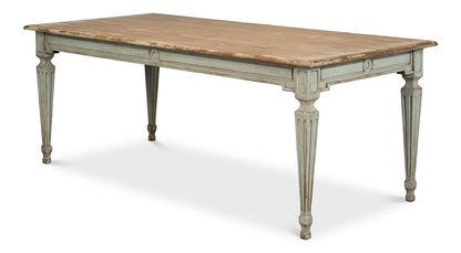 Sarreid Ltd - Elise Dining Table, Sage - 53856 veiw 3