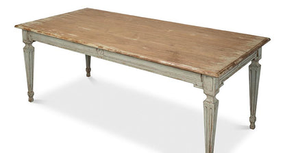 Sarreid Ltd - Elise Dining Table, Sage - 53856 veiw 4