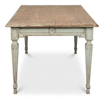 Sarreid Ltd - Elise Dining Table, Sage - 53856 veiw 7