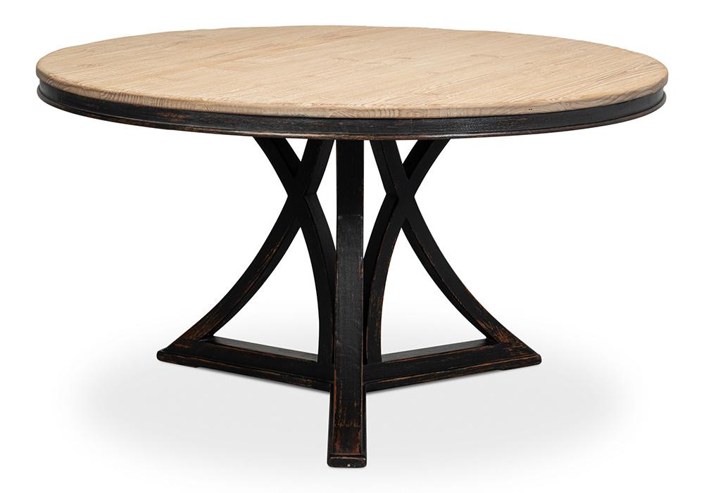 Sarreid Ltd - Flying Buttress Dining Table,Ant. Black - 53057-5 veiw 2