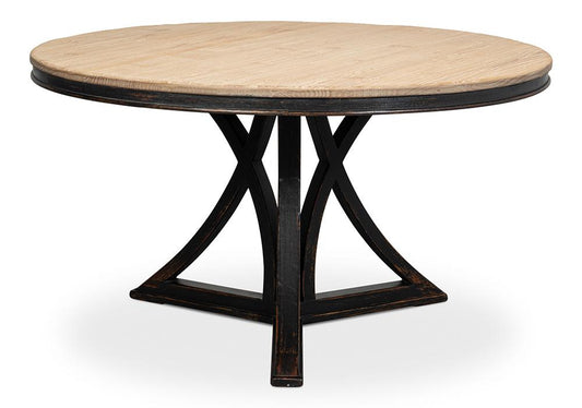 Sarreid Ltd - Flying Buttress Dining Table,Ant. Black - 53057-5 veiw 2