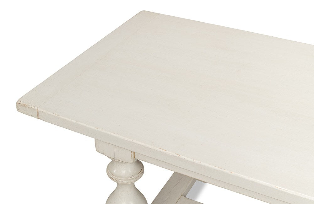 Sarreid Ltd - Owen Dining Table, Antique White - 53686-3 veiw 5