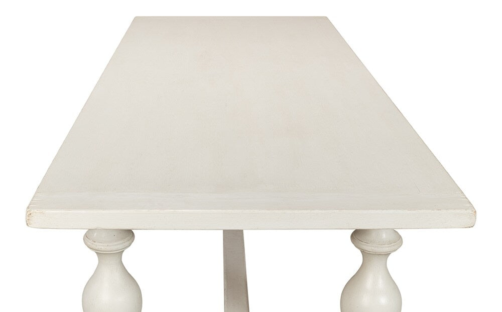 Sarreid Ltd - Owen Dining Table, Antique White - 53686-3 veiw 8