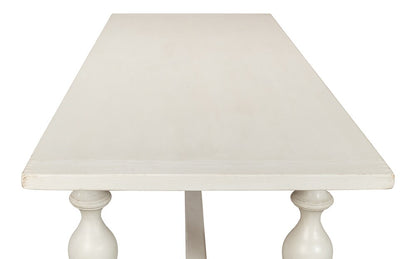 Sarreid Ltd - Owen Dining Table, Antique White - 53686-3 veiw 8