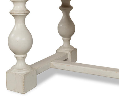 Sarreid Ltd - Owen Dining Table, Antique White - 53686-3 veiw 11