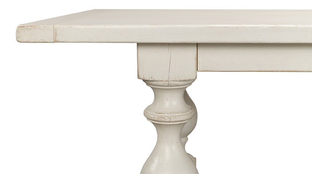 Sarreid Ltd - Owen Dining Table, Antique White - 53686-3 veiw 12