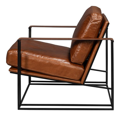 Sarreid Ltd - Oryan Chair, Havana Brown - 54085 veiw 3