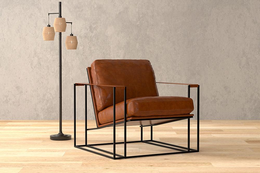 Sarreid Ltd - Oryan Chair, Havana Brown - 54085 veiw 7