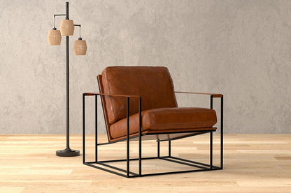 Sarreid Ltd - Oryan Chair, Havana Brown - 54085 veiw 7