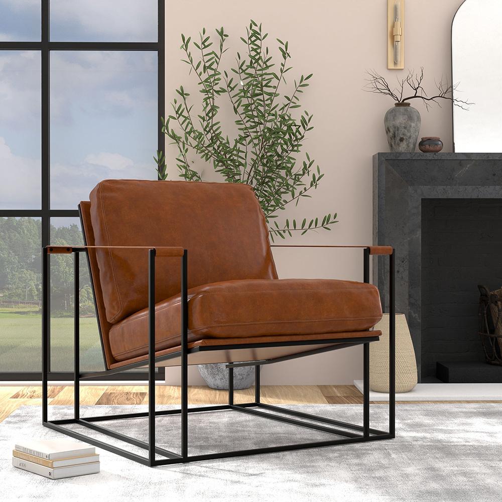 Sarreid Ltd - Oryan Chair, Havana Brown - 54085 veiw 8