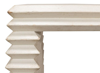 Sarreid Ltd - Stacked Side Table, Antique White - 53527-3 veiw 3