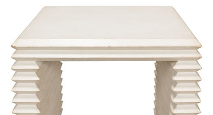 Sarreid Ltd - Stacked Side Table, Antique White - 53527-3 veiw 4