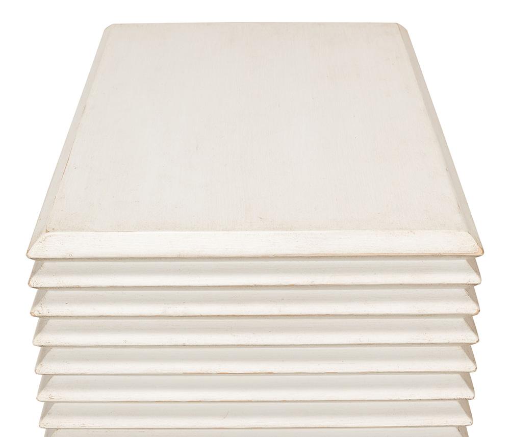 Sarreid Ltd - Stacked Side Table, Antique White - 53527-3 veiw 10