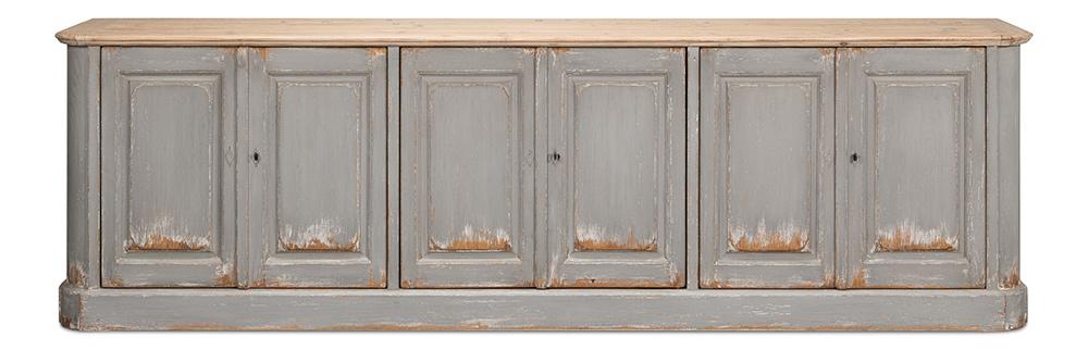 Sarreid Ltd - Karlsson Antique Swedish Grey Sideboard - 53877 veiw 2