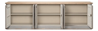 Sarreid Ltd - Karlsson Antique Swedish Grey Sideboard - 53877 veiw 3