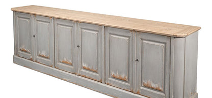 Sarreid Ltd - Karlsson Antique Swedish Grey Sideboard - 53877 veiw 4