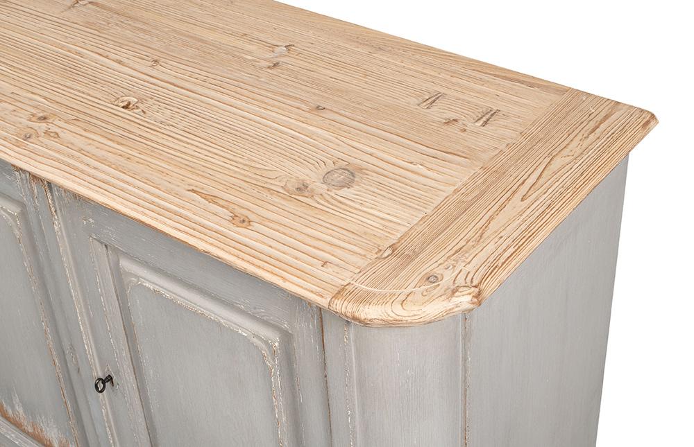 Sarreid Ltd - Karlsson Antique Swedish Grey Sideboard - 53877 veiw 5