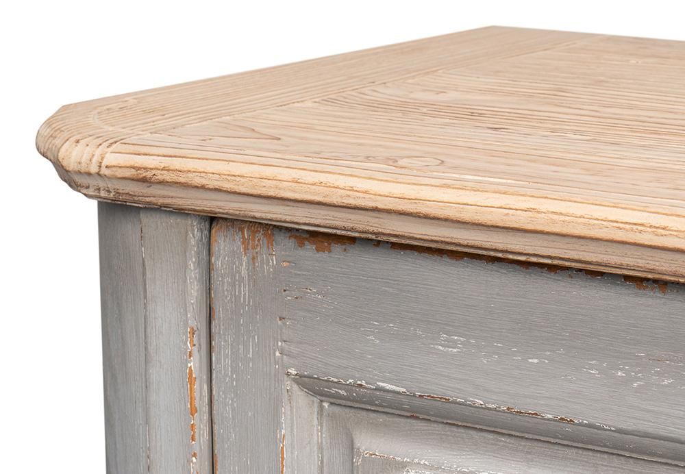 Sarreid Ltd - Karlsson Antique Swedish Grey Sideboard - 53877 veiw 9