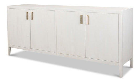 Sarreid Ltd - Blanco 4 Door Buffet, Cortina White - R247-79 veiw 1
