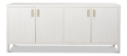 Sarreid Ltd - Blanco 4 Door Buffet, Cortina White - R247-79 veiw 2