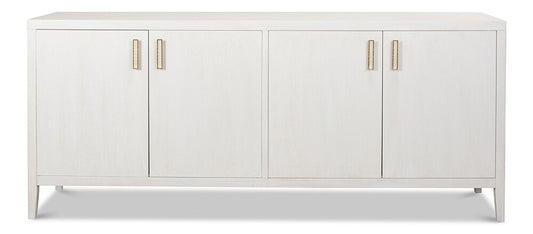 Sarreid Ltd - Blanco 4 Door Buffet, Cortina White - R247-79 veiw 2