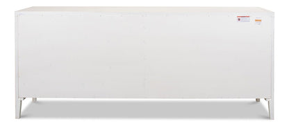 Sarreid Ltd - Blanco 4 Door Buffet, Cortina White - R247-79 veiw 7