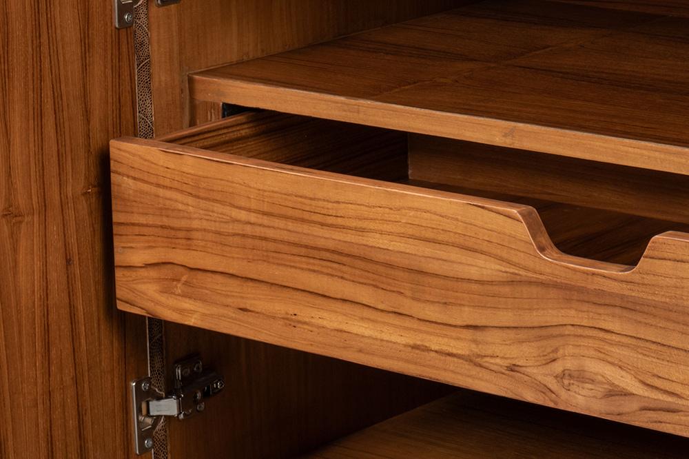 Sarreid Ltd - Palisade Shagreen Credenza - Tan - 54161 veiw 11