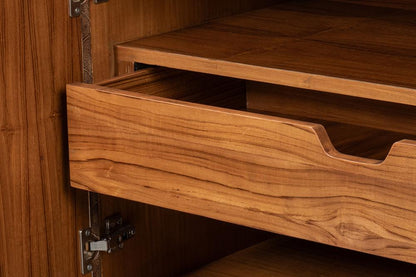 Sarreid Ltd - Palisade Shagreen Credenza - Tan - 54161 veiw 11