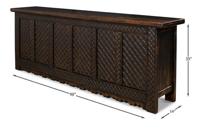 Sarreid Ltd - Persian Black Sideboard - 30520 veiw 7