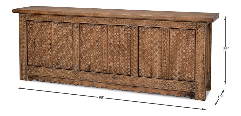 Sarreid Ltd - Nader Persian Burnt Brown Sideboard - 30520-2 veiw 11