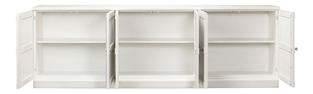 Sarreid Ltd - Luciana 6 Wood Dr Buffet,112in,Cortina Wh - R045-79W veiw 3