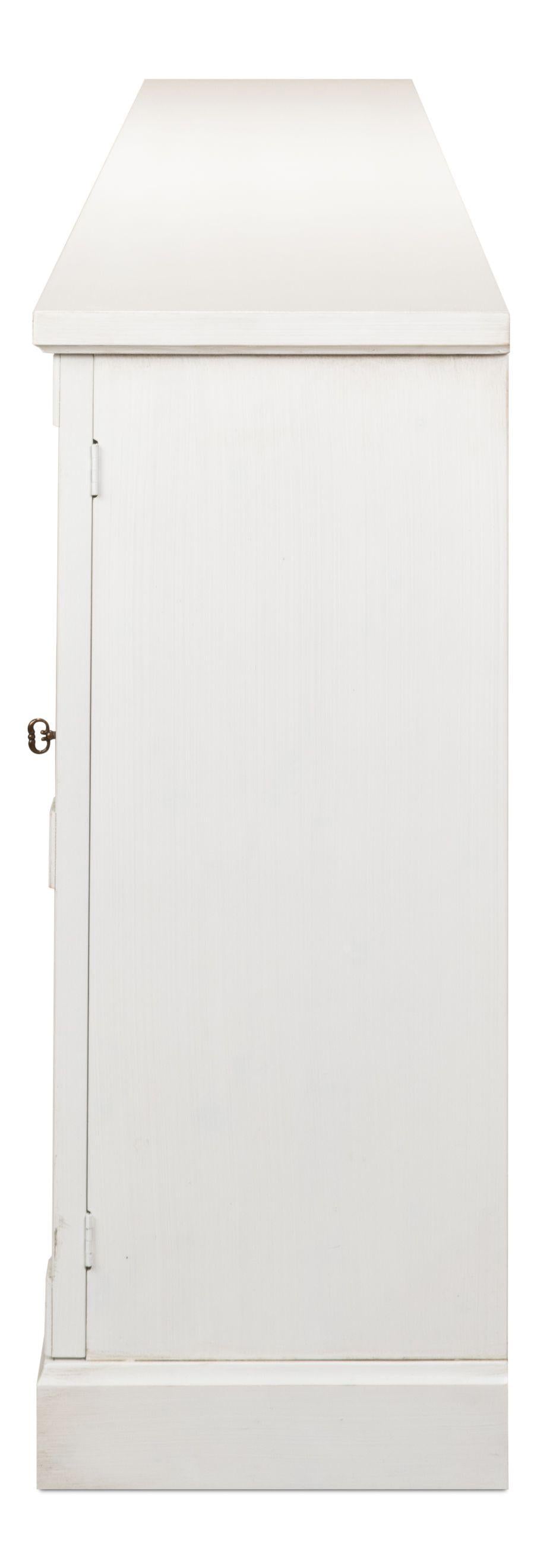 Sarreid Ltd - Luciana 6 Wood Dr Buffet,112in,Cortina Wh - R045-79W veiw 8