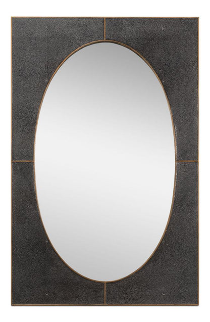 Sarreid Ltd - Francis Mirror,Shagreen,Antique Grey - 54247-31 veiw 1