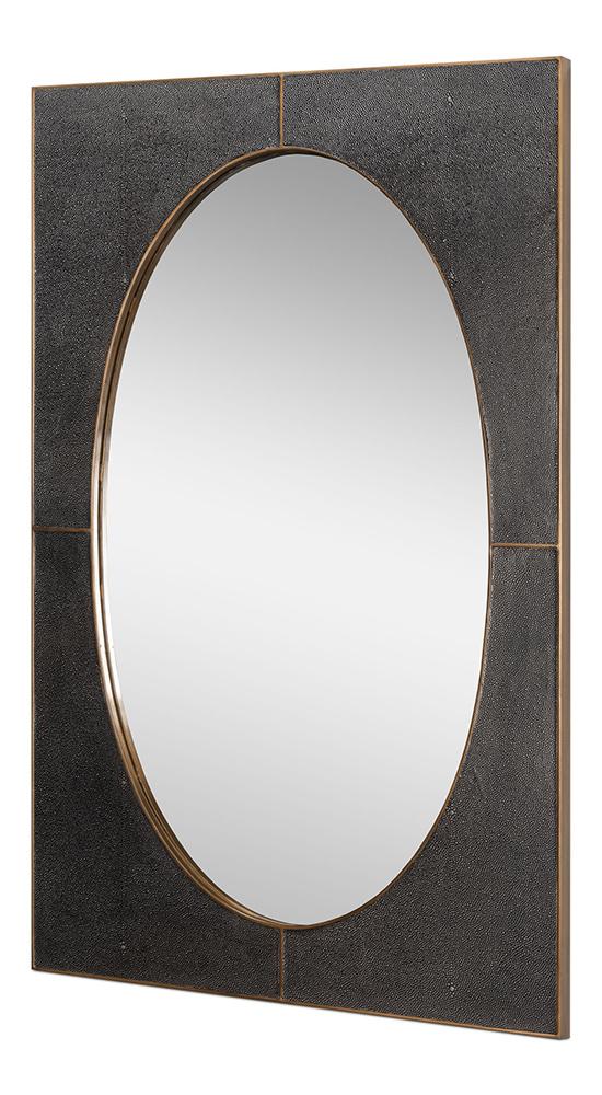 Sarreid Ltd - Francis Mirror,Shagreen,Antique Grey - 54247-31 veiw 2