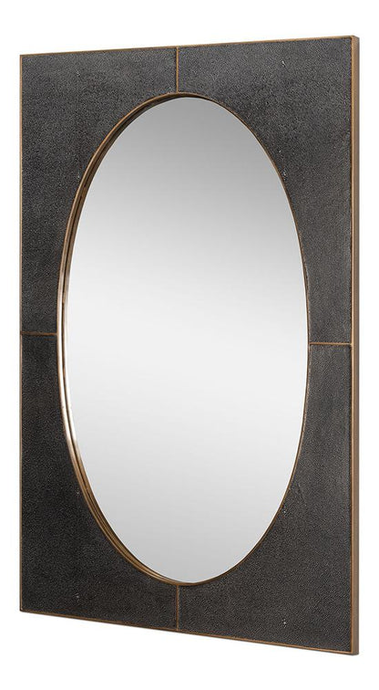 Sarreid Ltd - Francis Mirror,Shagreen,Antique Grey - 54247-31 veiw 2