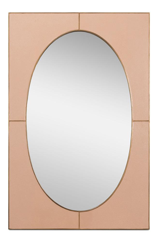 Sarreid Ltd - Francis Mirror,Shagreen,Antique Mushroom - 54247-5 veiw 1