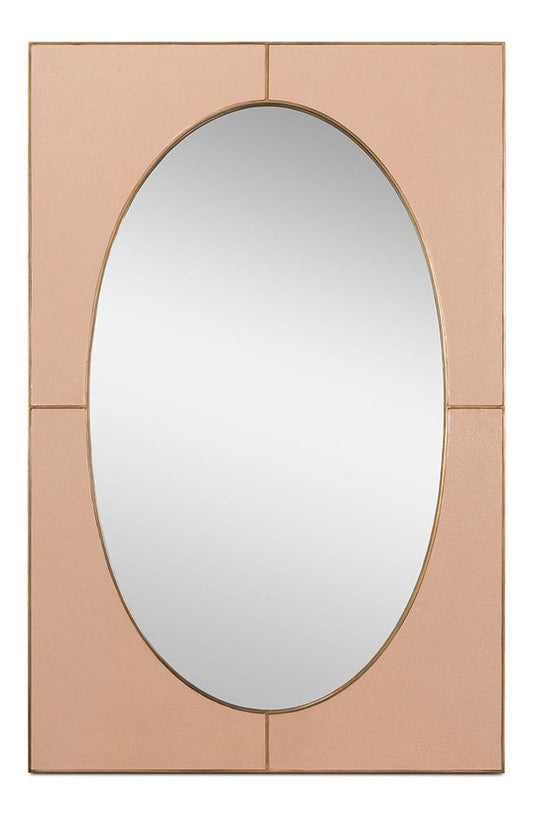 Sarreid Ltd - Francis Mirror,Shagreen,Antique Mushroom - 54247-5 veiw 1