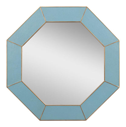 Sarreid Ltd - Eleanor Mirror,Shagreen,Chambray Blue - 54249-4 veiw 1
