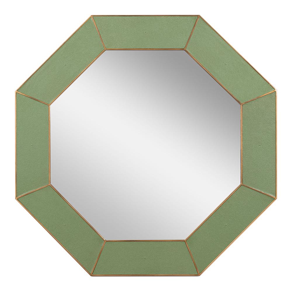 Sarreid Ltd - Eleanor Mirror,Shagreen,Watercress - 54249-3 veiw 1