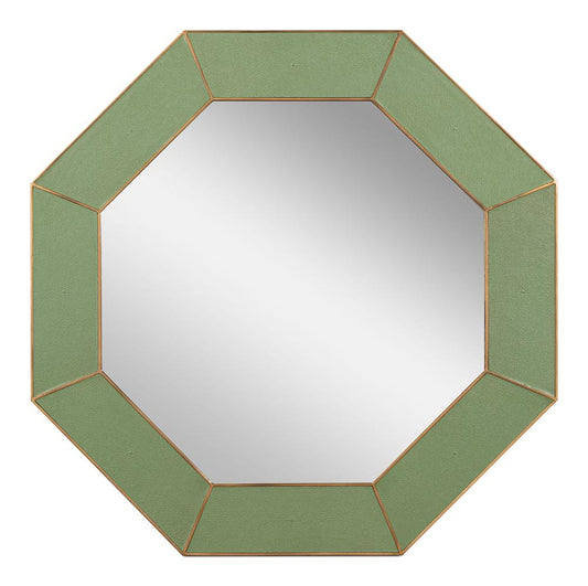 Sarreid Ltd - Eleanor Mirror,Shagreen,Watercress - 54249-3 veiw 1