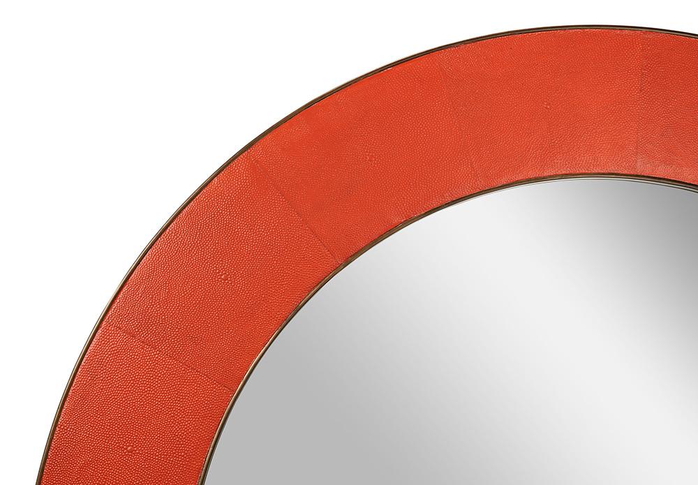 Sarreid Ltd - Judith Mirror,Shagreen,Orangeade - 54251-6 veiw 3